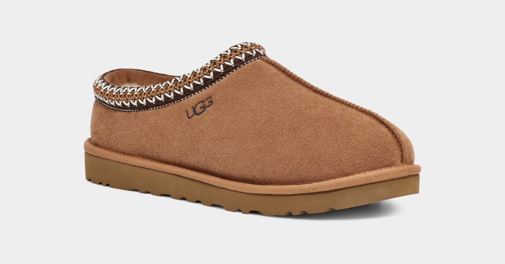 Brown Ugg Tasman Men Slippers | 592870-GCL