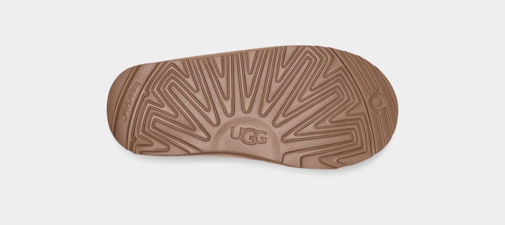 Brown Ugg Tasman Regenerate Kids' Slippers | 672935-RJO