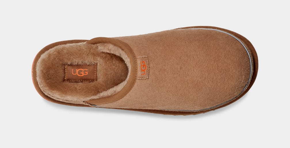 Brown / Orange Ugg Scuff Cali Wave Men Moccasins | 293408-WVC