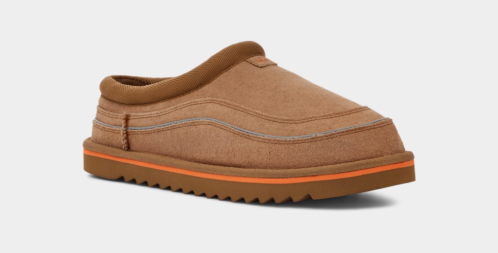 Brown / Orange Ugg Tasman Cali Wave Men Moccasins | 304286-NQC