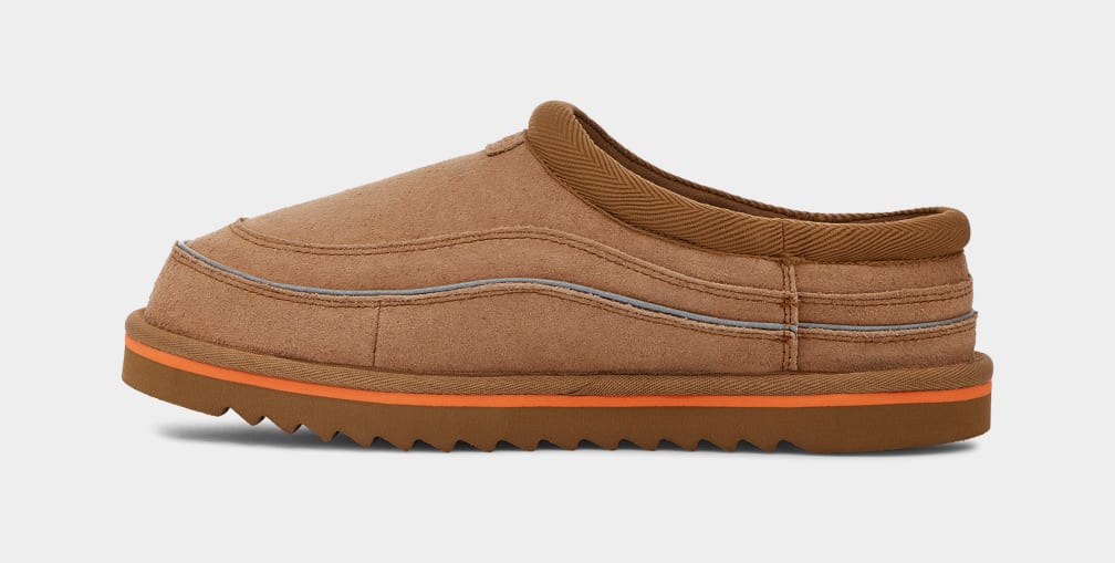 Brown / Orange Ugg Tasman Cali Wave Men Moccasins | 304286-NQC