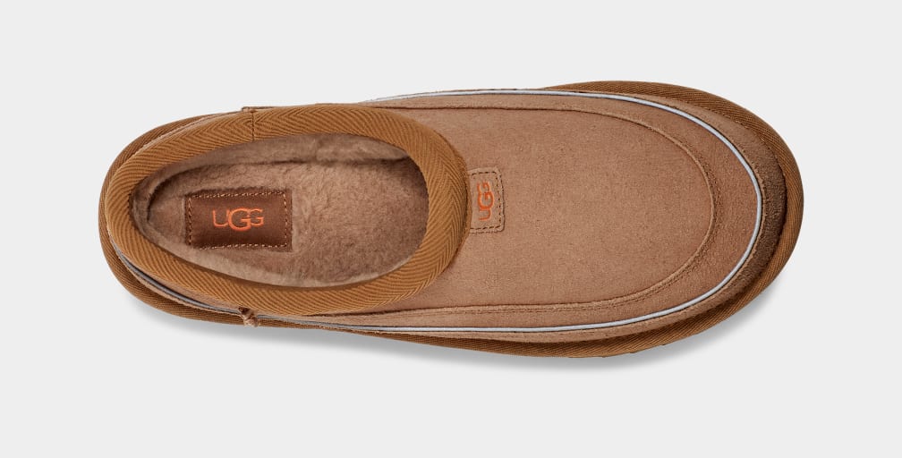 Brown / Orange Ugg Tasman Cali Wave Men Moccasins | 304286-NQC