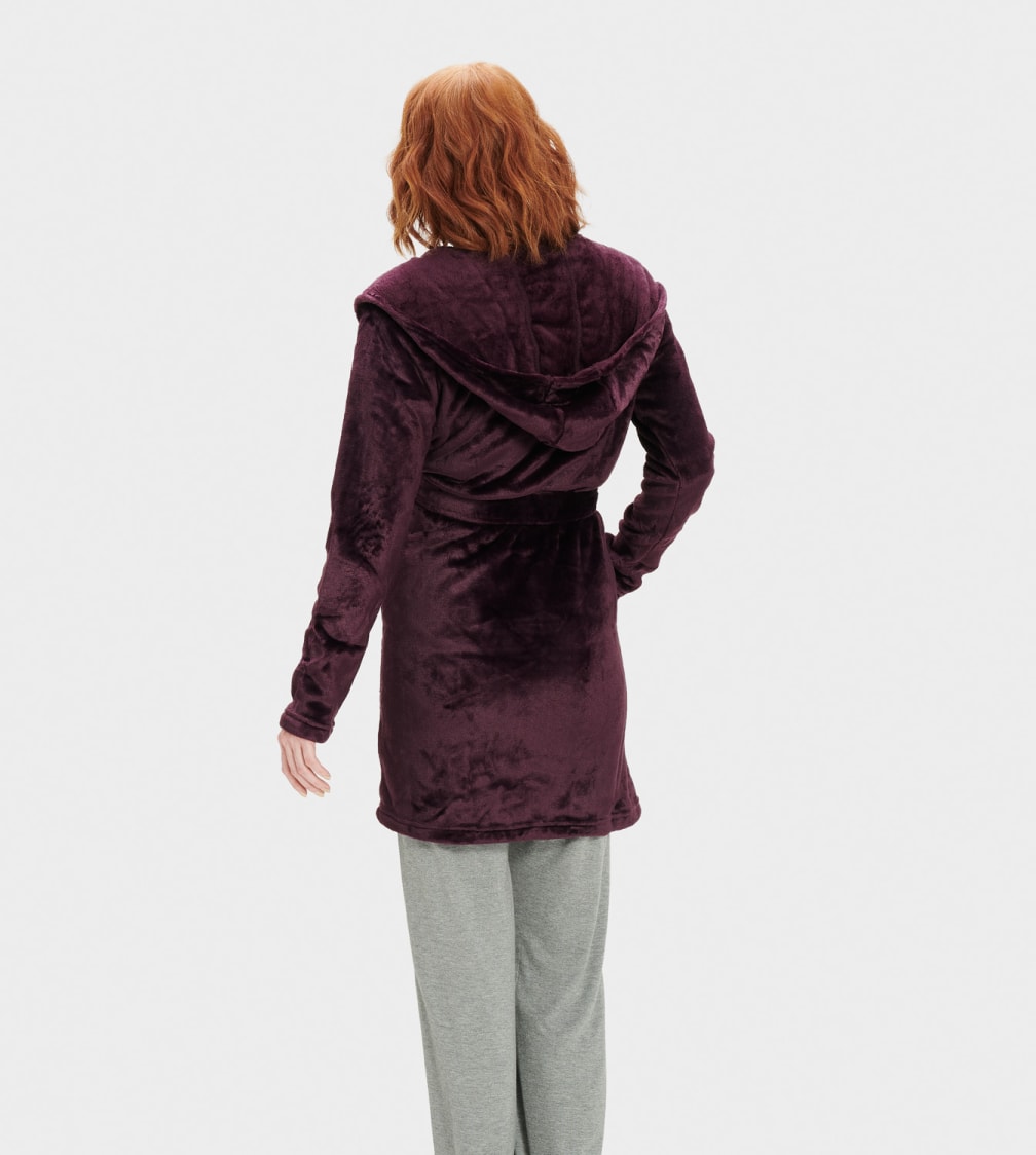 Burgundy Ugg Miranda Fleece Robe Women Sleepwear | 204879-HUE