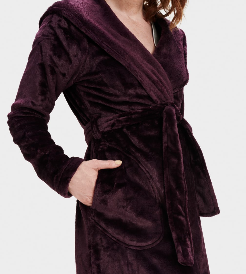 Burgundy Ugg Miranda Fleece Robe Women Sleepwear | 204879-HUE