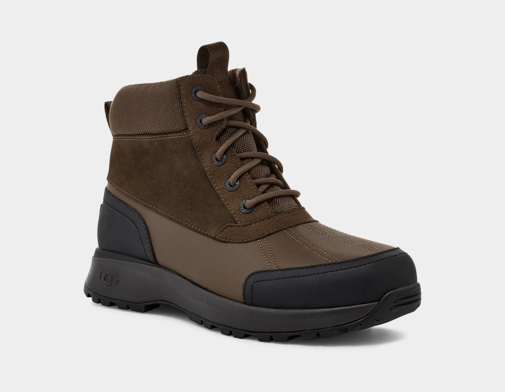 Chocolate Ugg Emmett Duck Men Boots | 483706-FEC