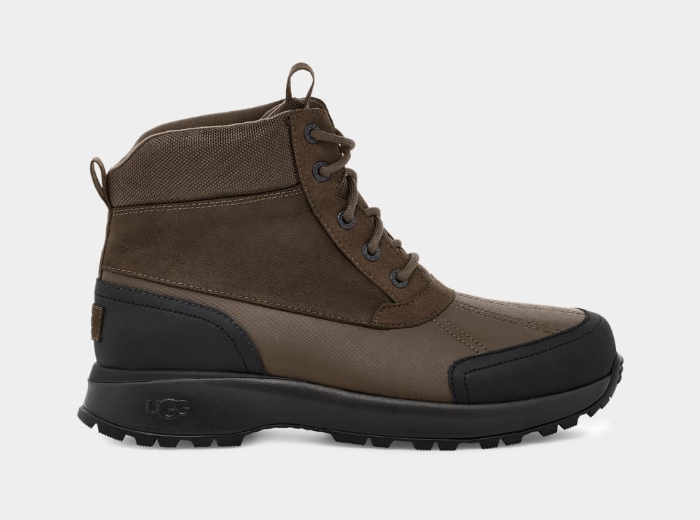 Chocolate Ugg Emmett Duck Men Boots | 483706-FEC