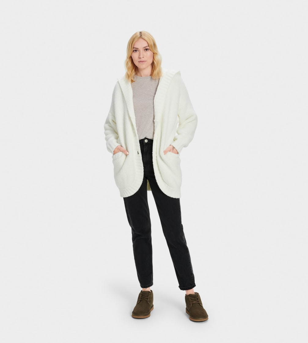 Cream Ugg Franca Travel Women Cardigan | 793056-ONE