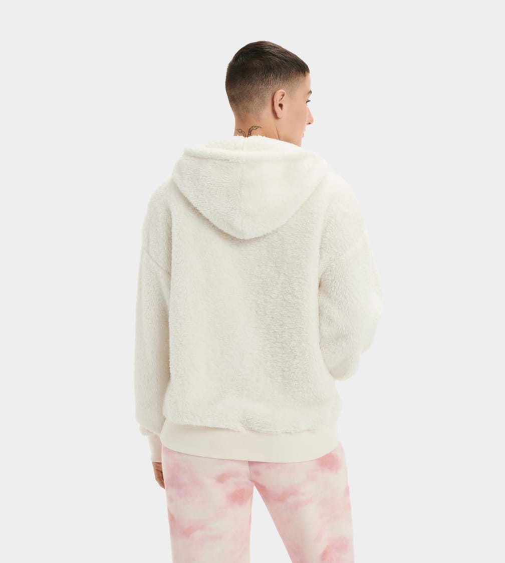 Cream Ugg Loyra Sherpa Women Hoodie | 235618-BSF