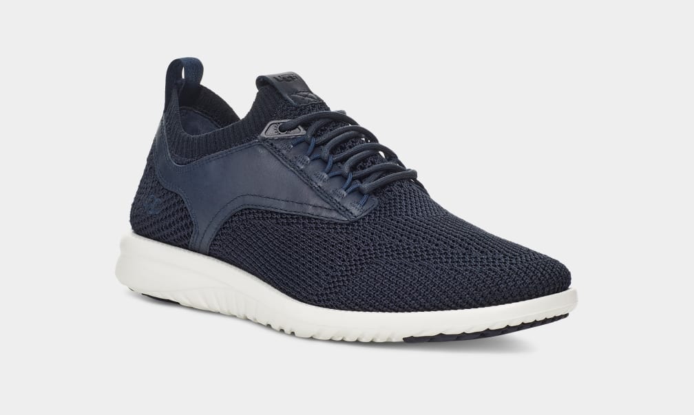 Dark Blue Ugg Union Trainer Men Sneakers | 175682-KNZ