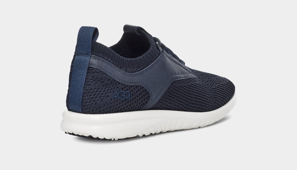 Dark Blue Ugg Union Trainer Men Sneakers | 175682-KNZ