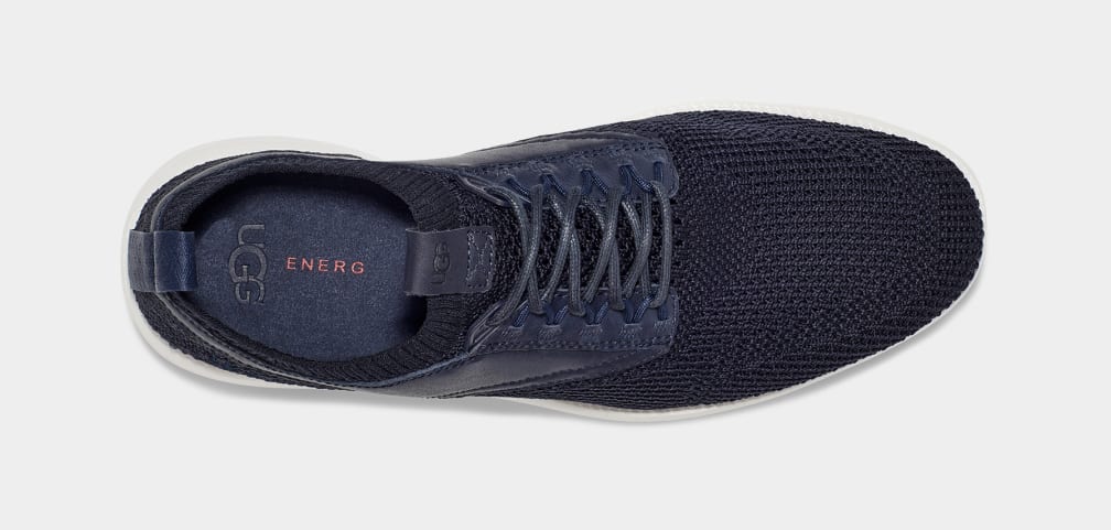 Dark Blue Ugg Union Trainer Men Sneakers | 175682-KNZ