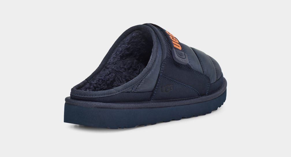 Dark Blue / Orange Ugg Dune LTA Men Slippers | 378169-QVT