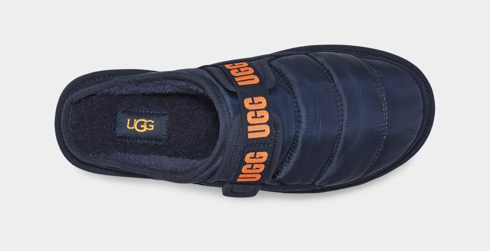 Dark Blue / Orange Ugg Dune LTA Men Slippers | 378169-QVT