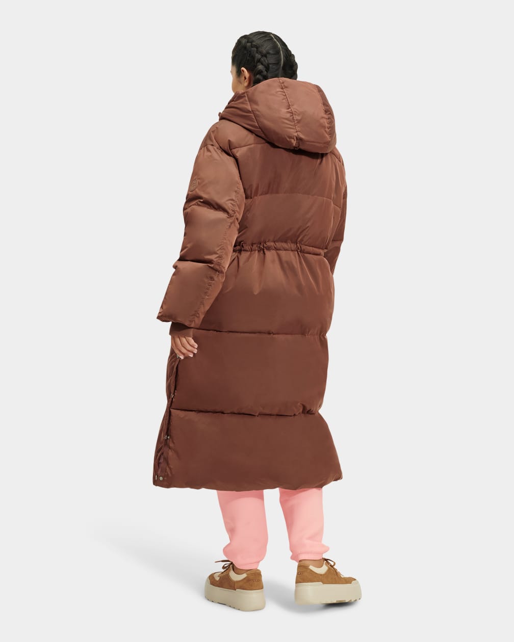 Dark Brown Ugg Keeley Long Puffer Women Coats | 948276-SBQ