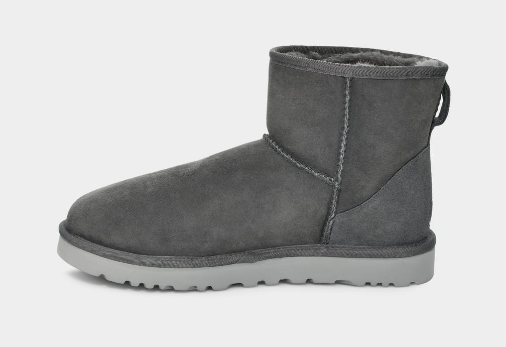 Dark Grey Ugg Classic Mini Men Boots | 312695-OFL