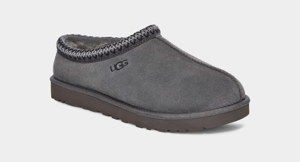 Dark Grey Ugg Tasman Men Moccasins | 954723-ZGE