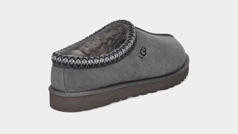 Dark Grey Ugg Tasman Men Moccasins | 954723-ZGE