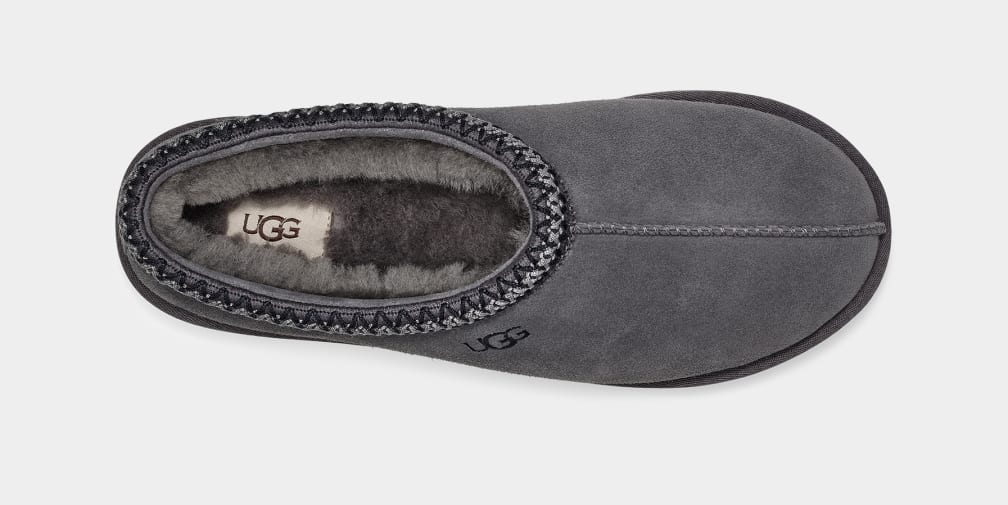 Dark Grey Ugg Tasman Men Moccasins | 954723-ZGE