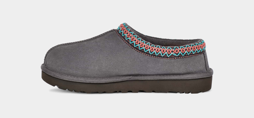 Dark Grey Ugg Tasman Women Slippers | 324107-FJO