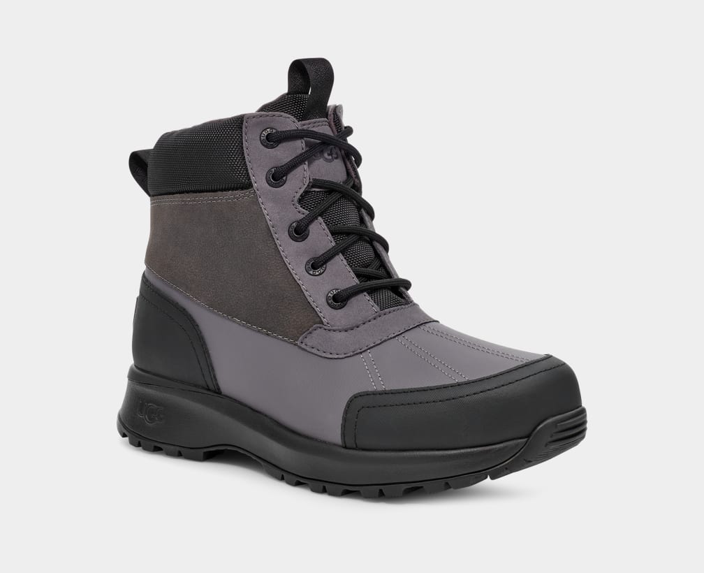 Dark Grey / Black Ugg Emmett Duck Men Boots | 612857-WUI