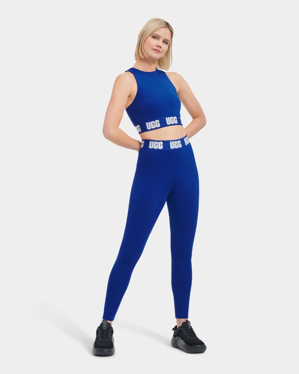 Deep Blue Ugg Mckena Logo Women Leggings | 046513-ILO