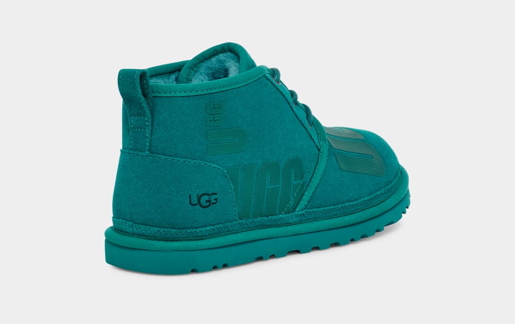 Deep Turquoise Ugg Neumel Scatter Graphic Men Boots | 675430-ORC