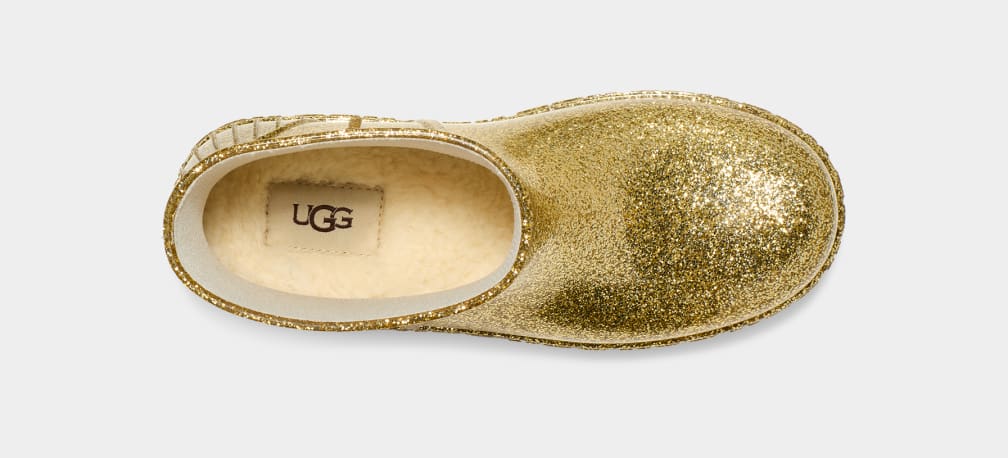 Gold Ugg Drizlita Glitter Women Boots | 831679-PQY