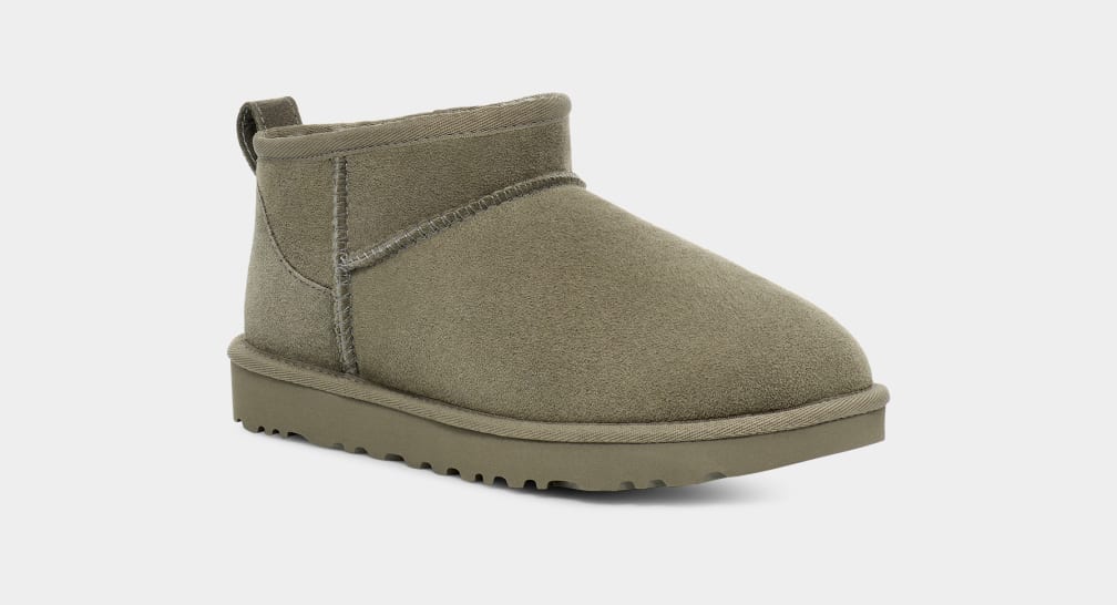 Green Ugg Classic Ultra Mini Women Boots | 453026-FYU