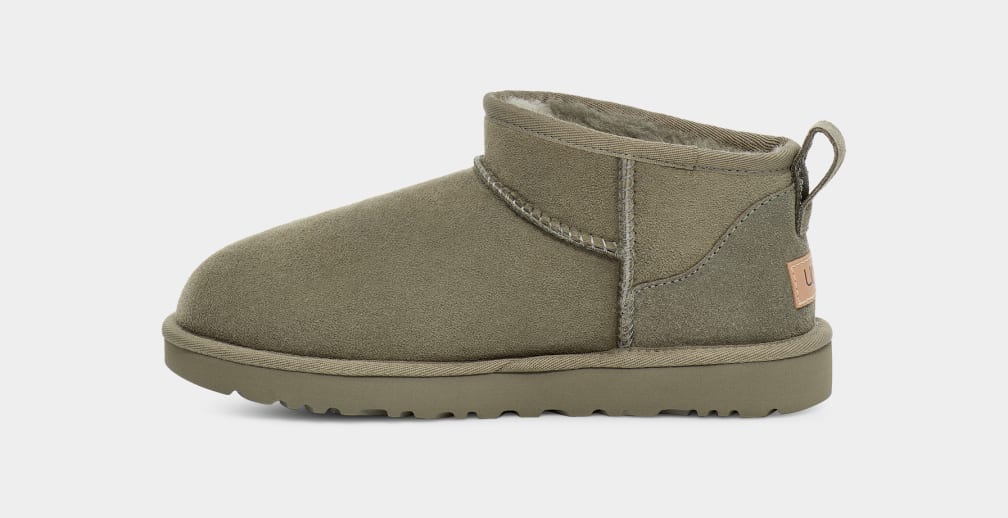 Green Ugg Classic Ultra Mini Women Boots | 453026-FYU