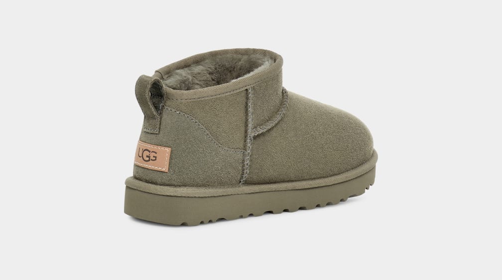 Green Ugg Classic Ultra Mini Women Boots | 453026-FYU