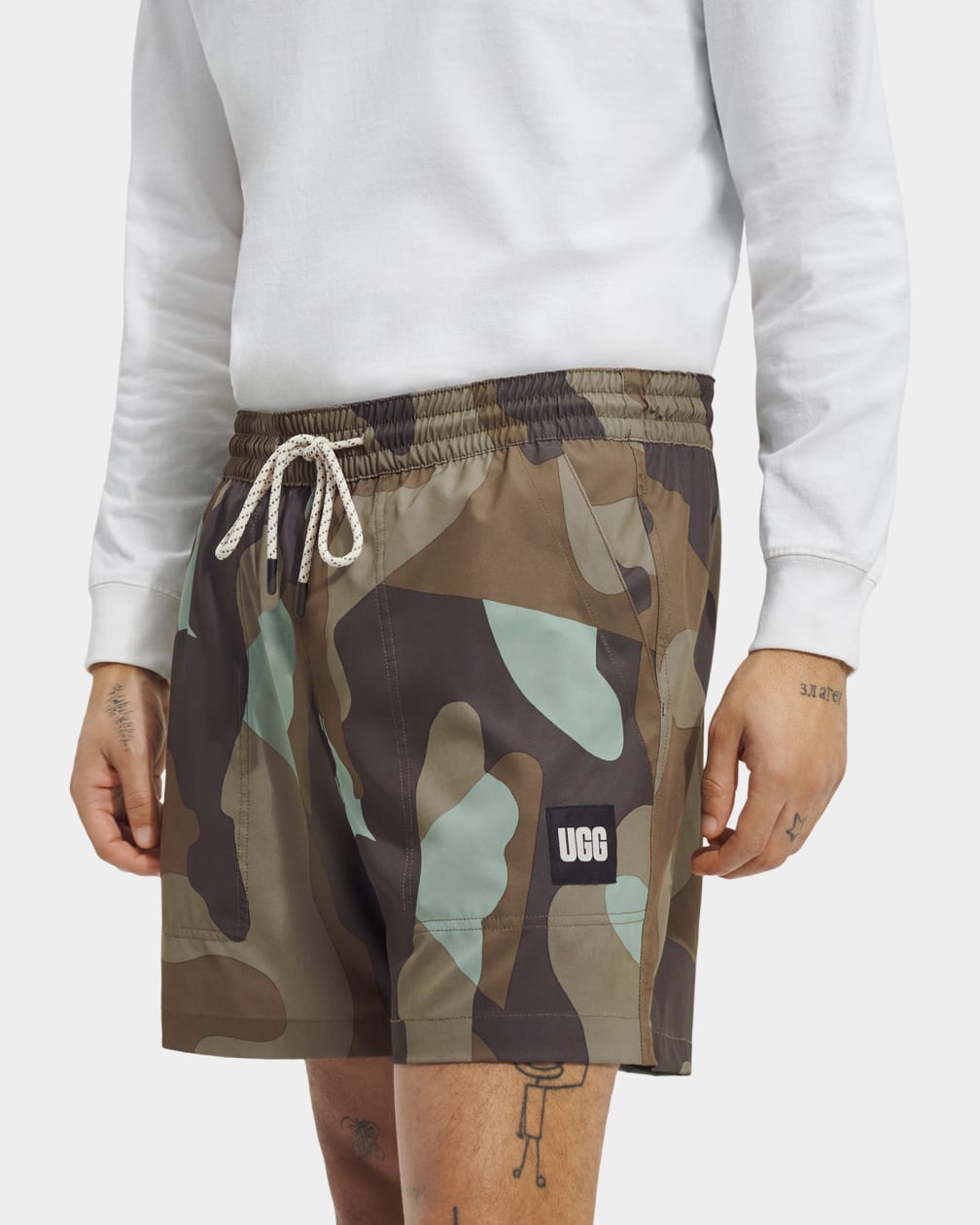 Green Ugg Freemon Print Men Shorts | 970512-CMO