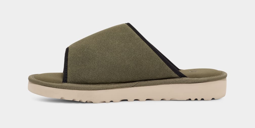 Green Ugg Goldencoast Men Slides | 371948-YFA