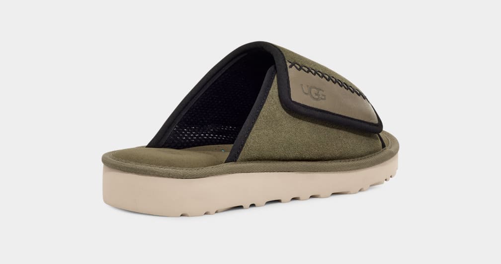 Green Ugg Goldencoast Men Slides | 371948-YFA