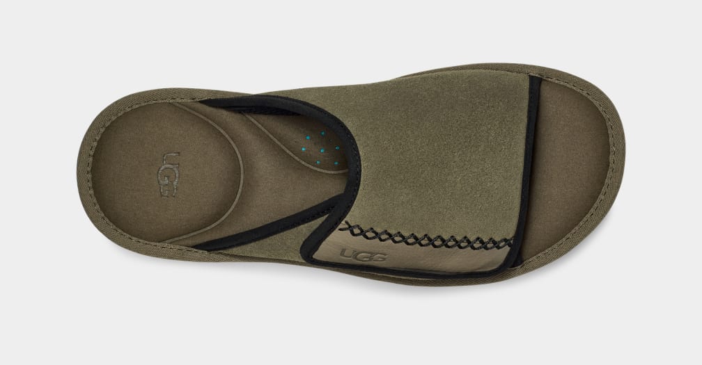 Green Ugg Goldencoast Men Slides | 371948-YFA