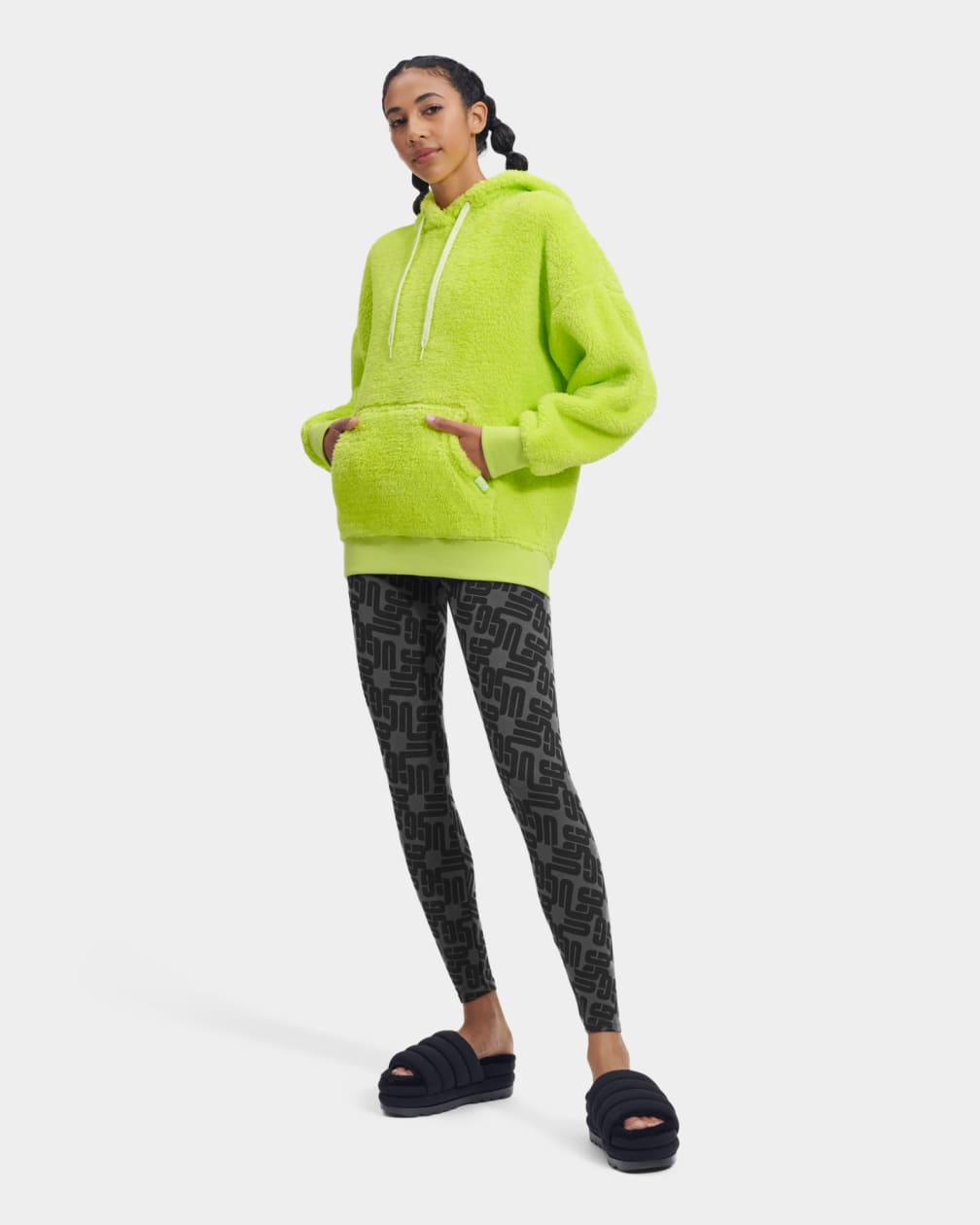 Green Ugg Loyra Sherpa Women Hoodie | 912436-DWX