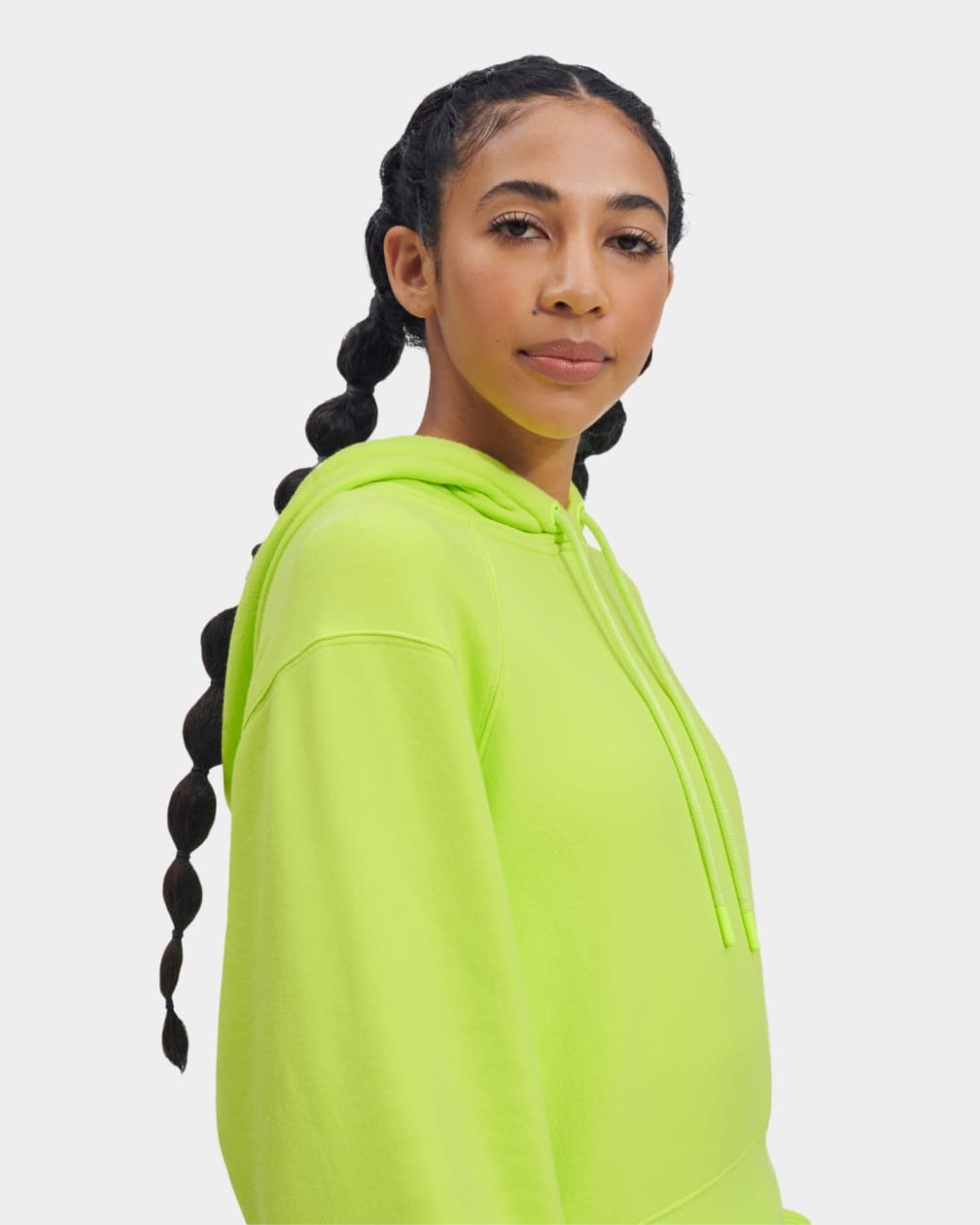 Green Ugg Mallory Cropped Women Hoodie | 201837-FNU