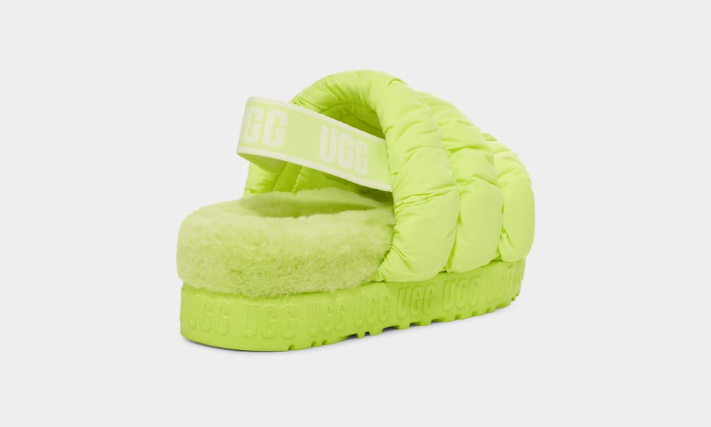 Green Ugg Scrunchita Women Sandals | 159438-OMJ