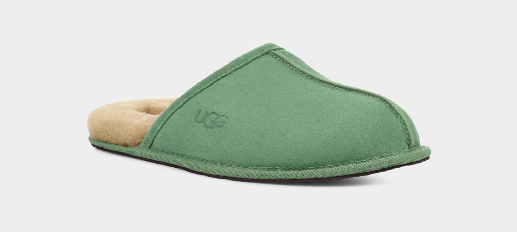 Green Ugg Scuff Men Slippers | 591628-AMH