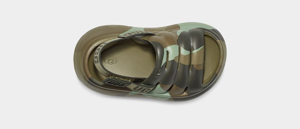 Green Ugg Sport Yeah Camopop Kids' Sandals | 407986-NDA