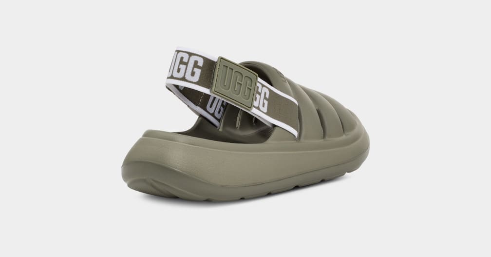 Green Ugg Sport Yeah Women Slides | 163870-LBT