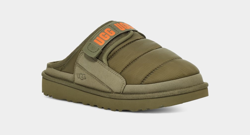 Green / Orange Ugg Dune LTA Men Slippers | 295804-IDE