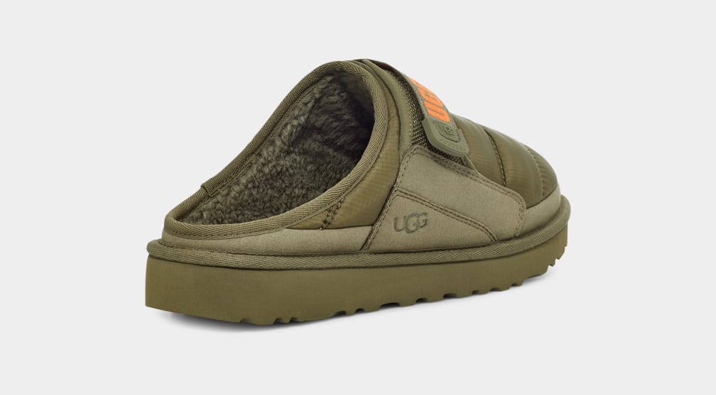 Green / Orange Ugg Dune LTA Men Slippers | 295804-IDE