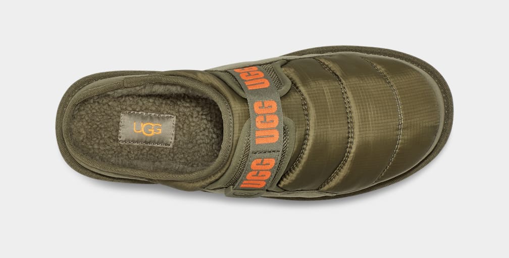 Green / Orange Ugg Dune LTA Men Slippers | 295804-IDE