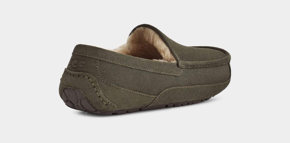 Grey Ugg Ascot Men Moccasins | 901243-TAJ