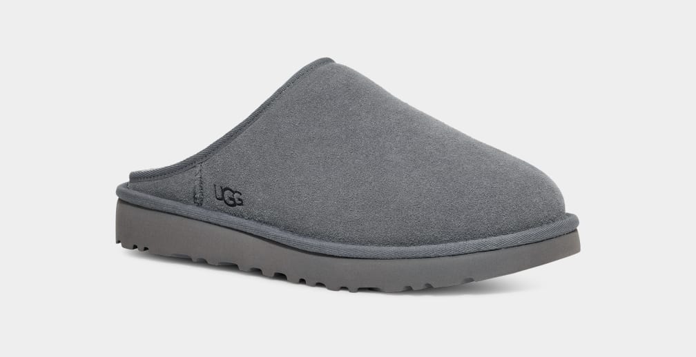 Grey Ugg Classic Men Slippers | 492705-EBR