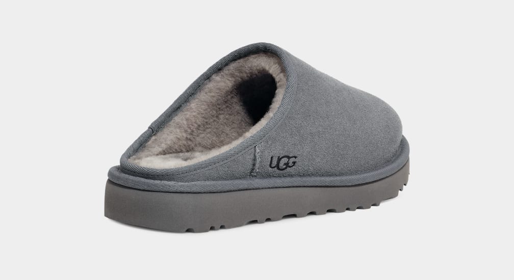 Grey Ugg Classic Men Slippers | 492705-EBR