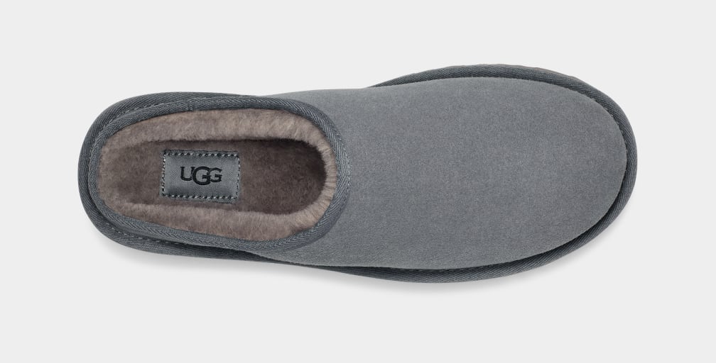 Grey Ugg Classic Men Slippers | 492705-EBR