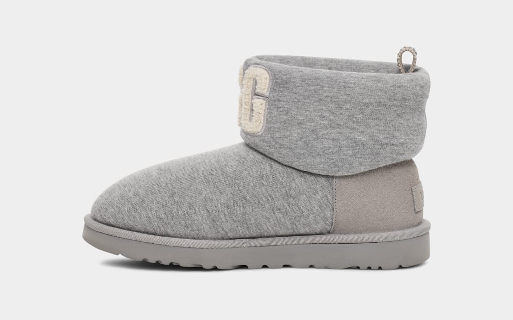 Grey Ugg Classic Mini Fur Jersey Cozy Women Boots | 073894-NVA