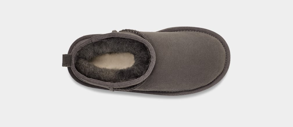 Grey Ugg Classic Ultra Mini Kids' Boots | 597842-OFT