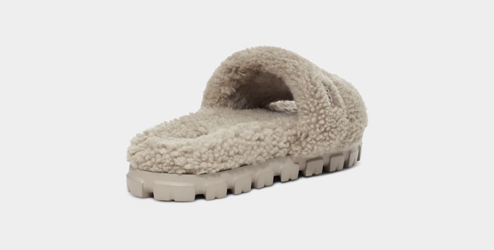 Grey Ugg Cozetta Curly Women Slides | 985142-KYH